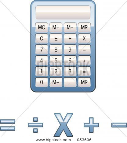 Kalkulačka s ikonami Math