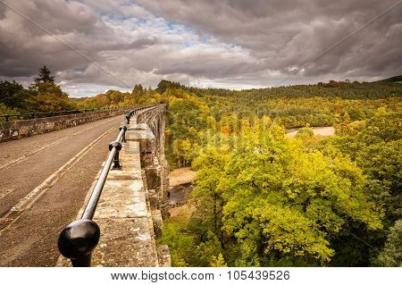 Lambley Viaduct In Autumn