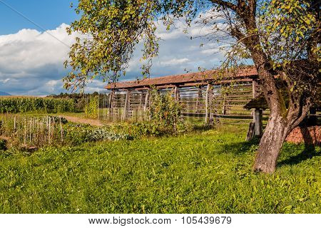 Garden in the field.