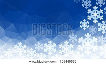 polygonal winter background