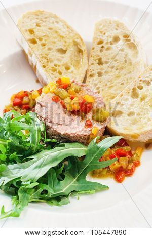 liver pate with bread
