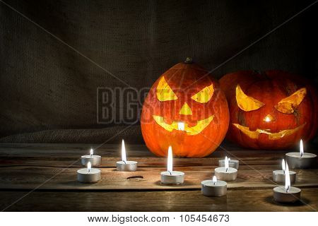 Halloween Pumpkin Horizontal Copyspace