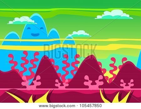 Game Background Vector Illustration Set