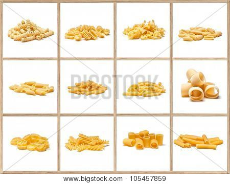different kind of italian dry pasta
