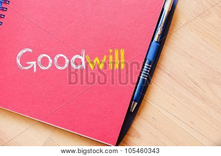 Goodwill Write On Notebook