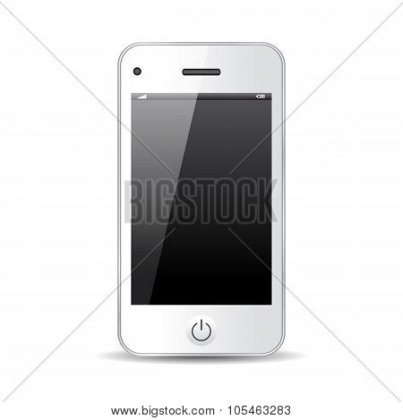 White mobile phone