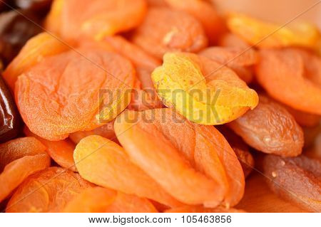 Background Of Orange Dried Apricots