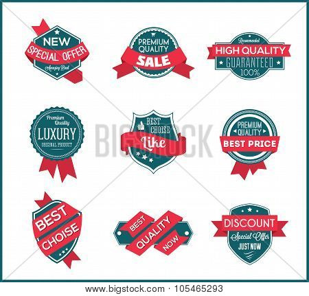 Pink marketing label (set 2)