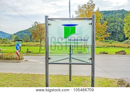 Biosphere House Pfaelzerwald / Nordvogesen Sign