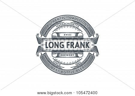 Premium Retro Label. Brewery.