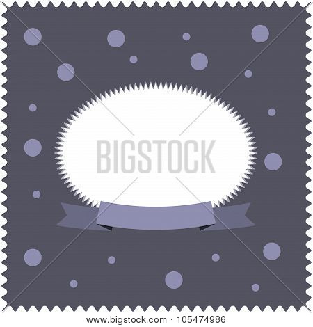 Card for greeting or congratulation on the gray background