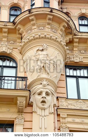 Details of Art Nouveau buildings