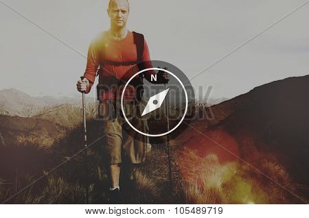 Compass Direction Navigation Adventure Instrument Concept