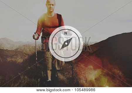 Compass Direction Navigation Adventure Instrument Concept