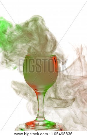 Witch Potion. Smoke In A Glass. Halloween.