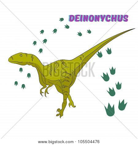 Cartoon dinosaur vector illustration