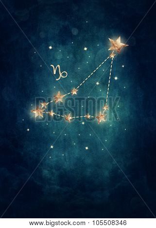 Capriconus astrological sign in the Zodiac