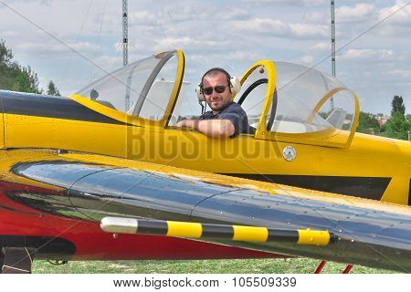 Pilot In The Cockpit