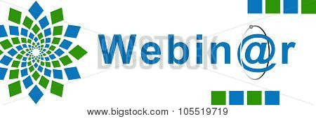 Webinar Green Blue Element Horizontal
