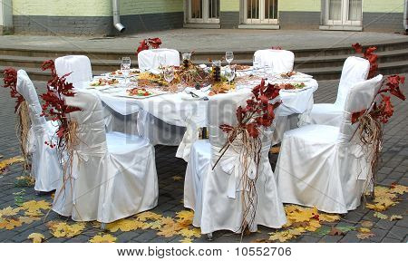 Herbst Abendessen