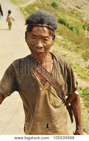 Old Man In Nagaland, India