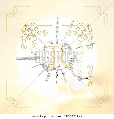 Art deco vintage design of retro flourishes frames.