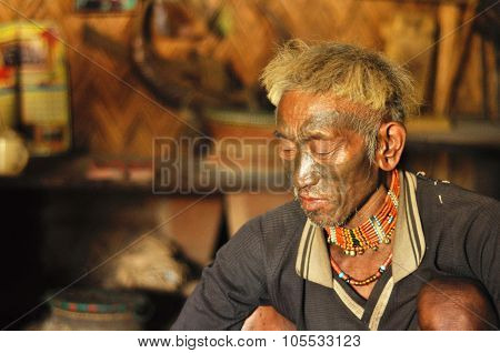 Old Man In Nagaland, India