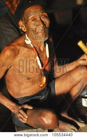 Elder Man In Nagaland, India