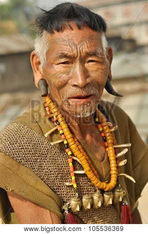 Man In Nagaland, India
