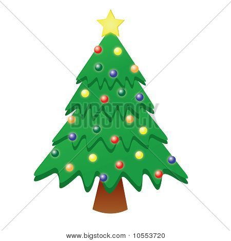 Clipart vánoční strom