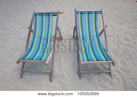Beach Chair On The Beach