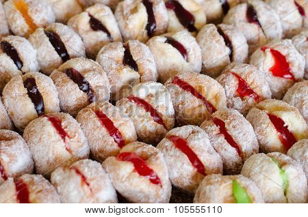 a group of baked background