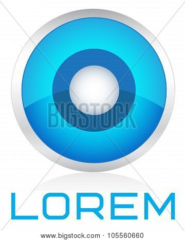 Robot eye logo