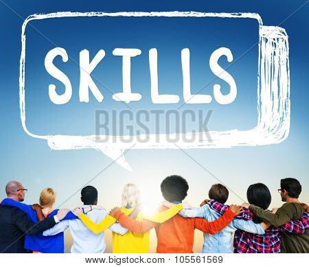 Skill Ability Qualification Performance Talent Concept