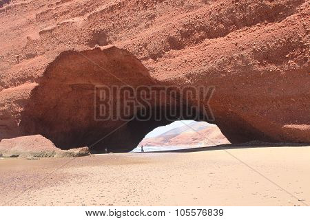 Arc on the Lezgira beach in Morocco.