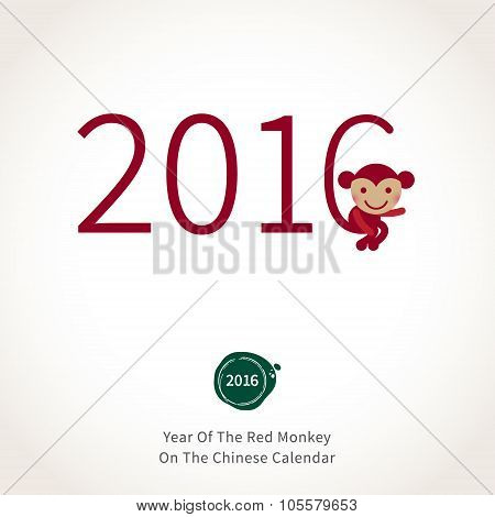 Monkey, Symbol Of 2016 In Chinese Calendar.