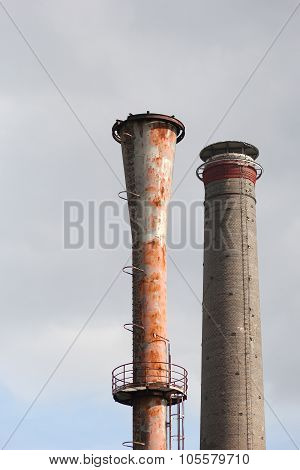 The High Industrial Pipe In The Sky