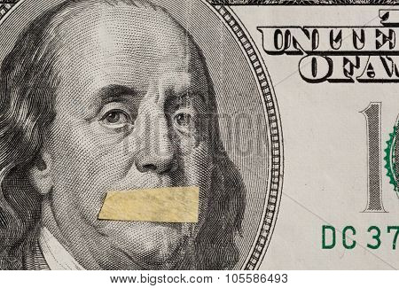 Hundred Dollars Usa, A Symbol Of Instability Of The Economy