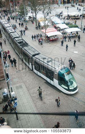 Place Kleber Strasbourg Center Seen From Above
