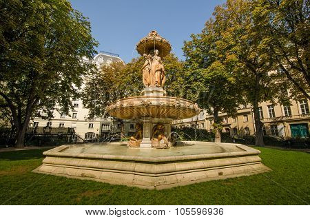 Fontaine Louvois in Square Louvois in Paris