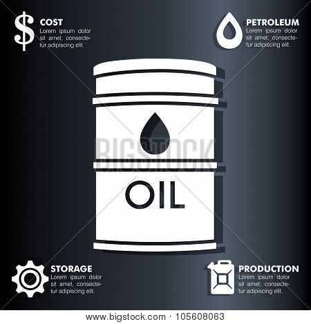 Oil prices infographic design