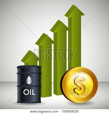 Oil prices infographic design