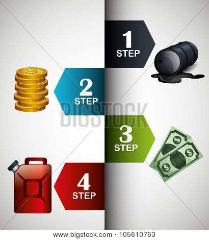 Oil prices infographic design