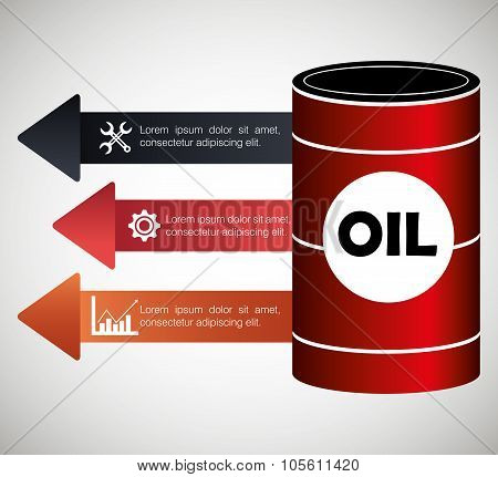 Oil prices infographic design