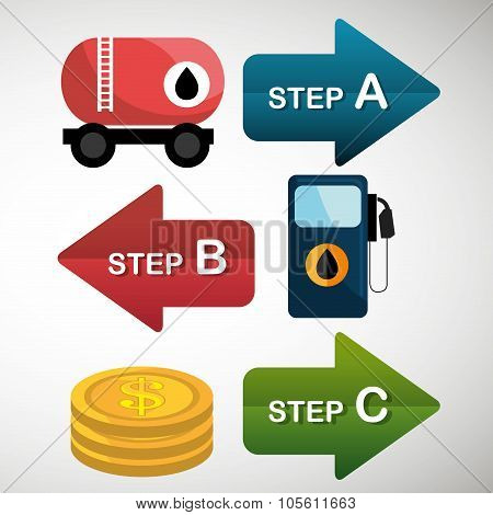 Oil prices infographic design
