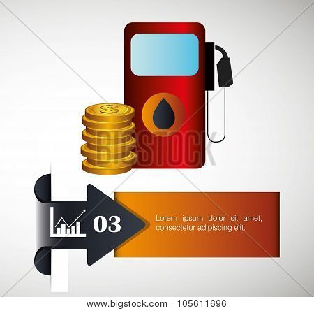 Oil prices infographic design