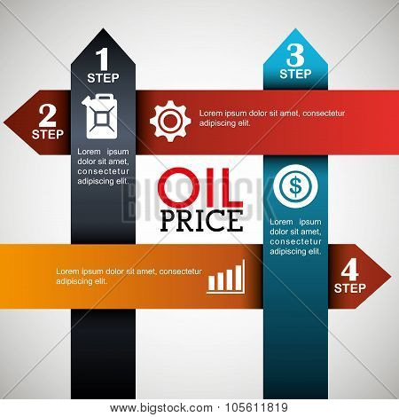 Oil prices infographic design