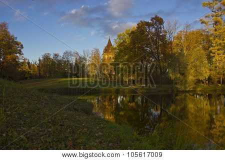 Sunny autumn landscape