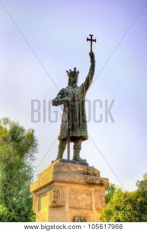 Stefan Cel Mare Monument In Chisinau - Moldova