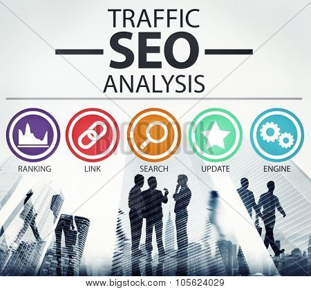 Search Engine Optimisation Analysis Information Data Concept